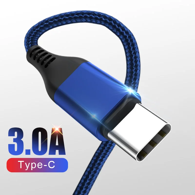 Moopok USB نوع C USB كابل علامة هواوي زميله 20 P30 الموالية سريع كابل شحن لهواتف سامسونج S10 s9 plus OnePlus 7 الهاتف المحمول نوع C كابل