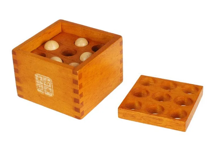 wooden puzzles cube box for kids 750-8