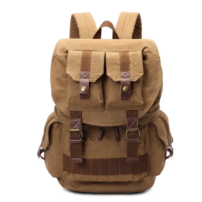 

TREKGEAR Large Capacity Multifunction Canvas DSLR Camera Backpack Digital SLR Rucksack Bag Inner Padding For Canon Nikon Olympus