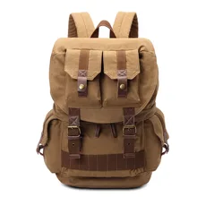 TREKGEAR Large Capacity Multifunction Canvas DSLR Camera Backpack Digital SLR Rucksack Bag Inner Padding For Canon Nikon Olympus