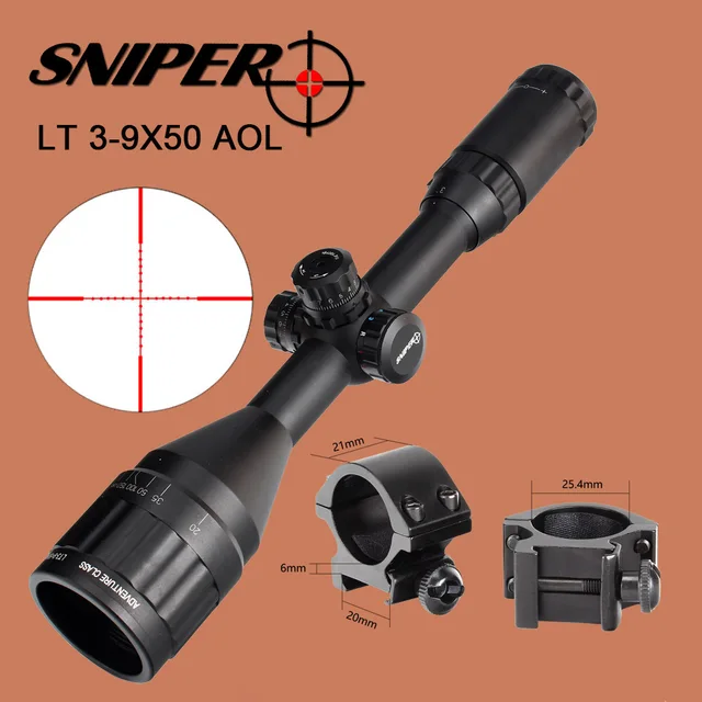 Buy SNIPER 3 9X50 AOL Hunting Riflescope Tactical