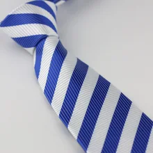 Мужские галстуки для костюма, дизайн, синие с белыми диагональные полосы шейный платок, тонкий галстук 7 см, платья, рубашки, свадебные галстуки Gravatas Corbata