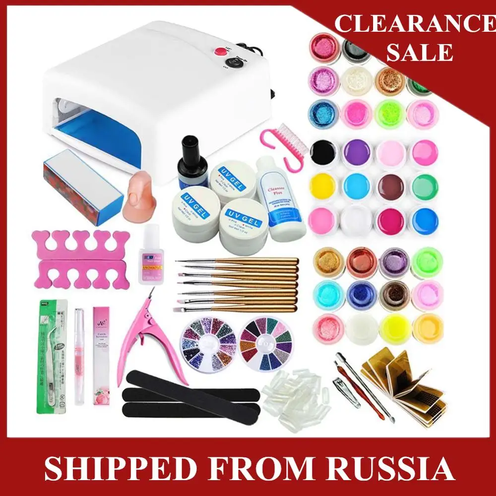 

RU Warehouse Professional Manicure Set Acrylic Nail Kit Tools For Manicure Set For Gel Varnish All For Manicure Free Shipping