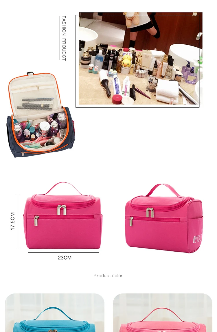 Portable cosmetic makeup bag travel organizer women travel handbag Beautician Vanity Necessaire Trip Toiletry Wash Bra Underwear 1