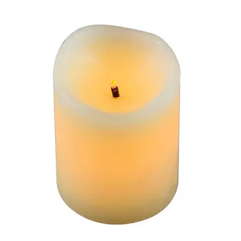 

6pcs Flameless Candles Battery Operated Optical Fiber Wick Flickering LED Electric Tea Light Wedding Christmas Decor