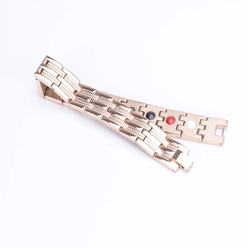 Oktrendy Bio Magnet Energy Bracelet for Men Golf Bracelets Titanium Steel Link Chain Wristband Magnetic Power Pulseira