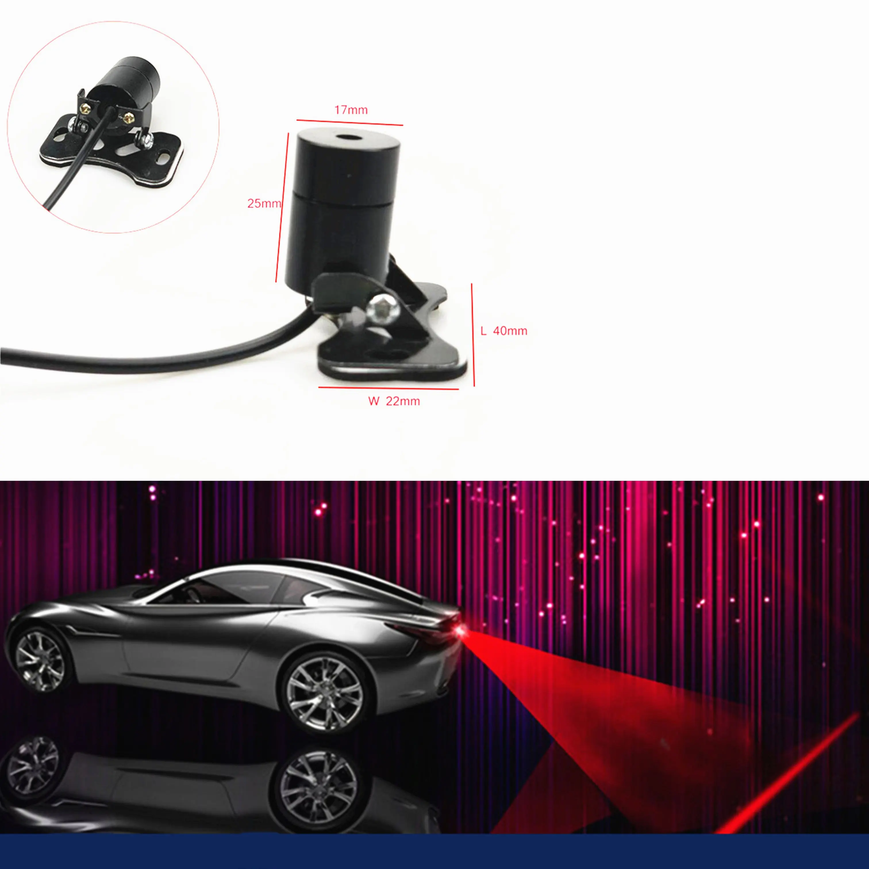 

Car Laser Fog Lamp Anti-Fog Light For LADA Vesta Granta 1300 Niva Samara Signet Priora Kalina Safarl largus vaz XRAY 2110-12