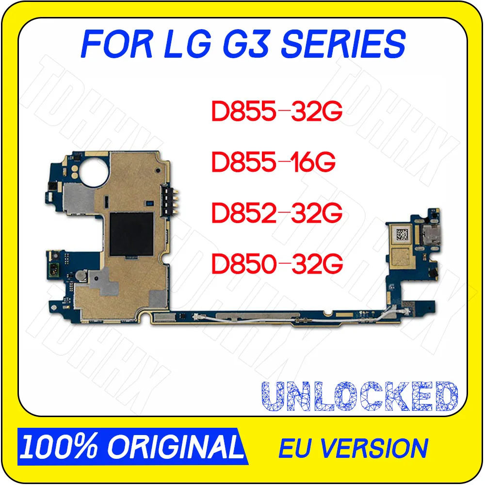 Материнская плата для LG G3 D855 D850 D852 с системой Android 100% оригинальная