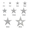 Star Rhinestone Mixed Size Patch Iron On Bling Embroidered Patch Thermo Stickers On Clothes 5Color Sequin Patches For ClothesDIY ► Photo 2/6