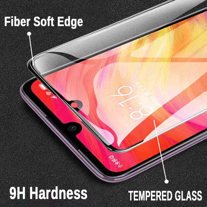 9D полное покрытие закаленное стекло для Xiaomi Redmi Note 7 защитное защитная пленка