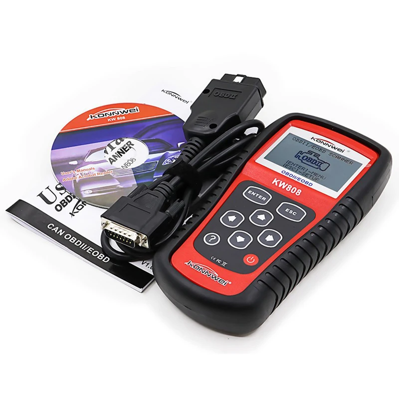 

Universal OBD Car Scanner OBD2 Automotive Scanner Konnwei KW808 Diagnostic OBDII OBD 2 Auto Scan Tool Engine Fault Code Reader