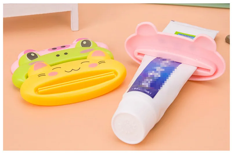1pcs Cute Animal Toothpaste Squeezer Home Use Cartoon Tooth Paste Tube Squeezer Plastic Toothpaste Dispenser For Bathroom Tools
