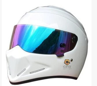ATV-4 шлем, персонализированный Шлем КАСКО, полнолицевой мотоциклетный шлем modual, гоночный шлем - Цвет: white