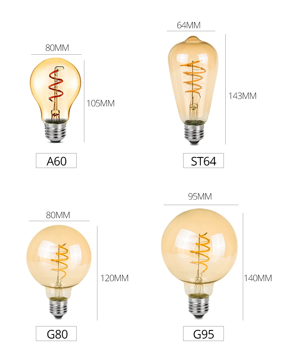 Vintage Edison LED Filament Bulb (3)