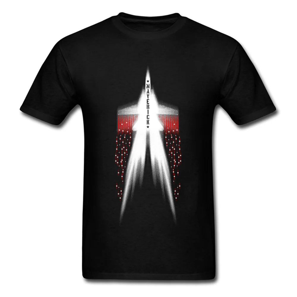 Maverick Simple Style Thanksgiving Day 100% Cotton Crewneck Boy Tops Shirt Leisure T-shirts Discount Short Sleeve T-shirts Maverick black