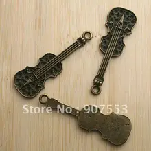 12pcs antiqued bronze music instrument design pendant charm G665