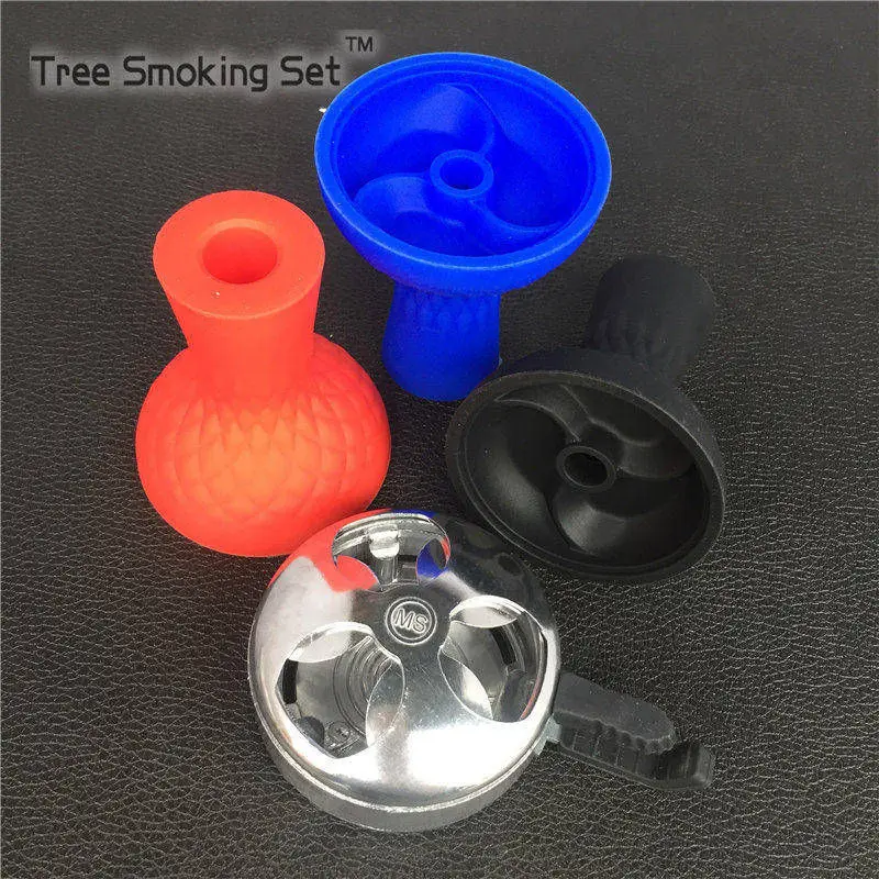 1pc vortex Silicone Bowl And 1pc Charcoal Holder For Shisha Hookah