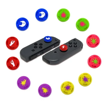 

4pcs/set Splatoon2 Thumb Grip Stick Cap Cover Silicone Cap For Nintend Switch NS Switch Joy-con