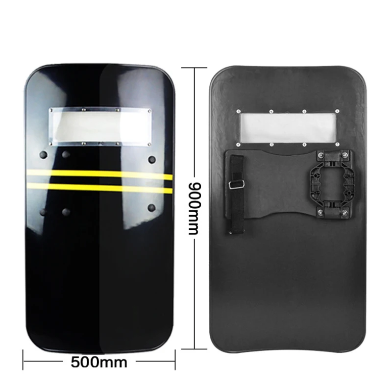 

New Arrival PC Plastic Tactical Shield Self Protection Hand-Held Security Anti-Riot Self SuppliesShield Black Riot Shield Hand