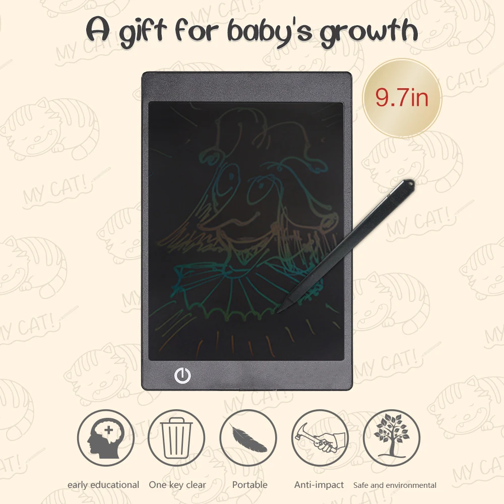 

9.7-Inch LCD Writing Tablet Digital Drawing Grafic Handwriting Pads Portable Electronic Graphics Board mesa digitalizadora