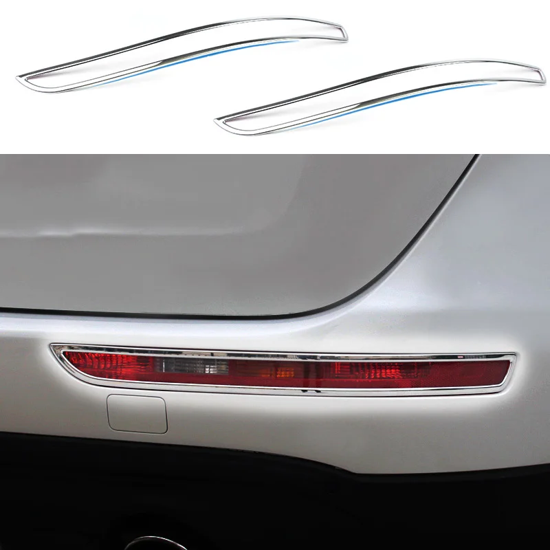 

2x Chrome Rear Fog Light Lamp Trim Decoration Frame Cover For Audi Q5 2009-2017