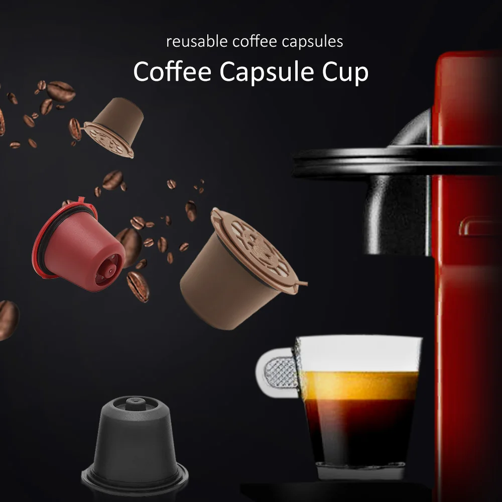 

3PCS Refillable Single Cup Coffee Mesh Filters Reusable Capsule Cup Filter