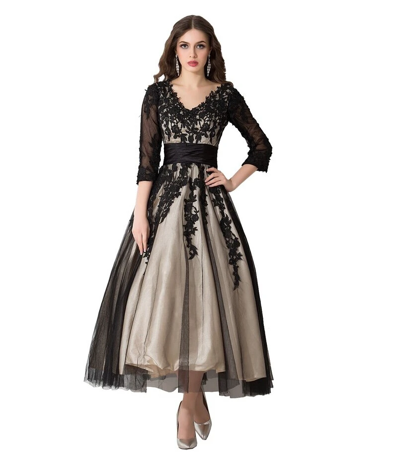 Black Gowns with Sleeves