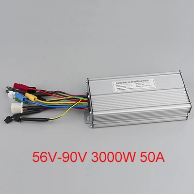 KT 56в-90 V 3000W 50A комплект для переоборудования электрического велосипеда kunteng LCD3 Дисплей DC бесщеточный контроллер Синусоидальная волна для электрического скутера - Цвет: KT  Controller