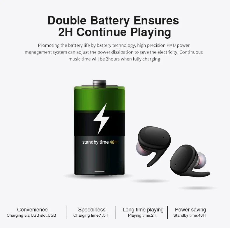 TWS Bluetooth 5.0 Earphones in-Ear Wireless Earbuds Stereo Bass Sound Noise Cancellation mini Wireless Bluetooth Earphone (15)