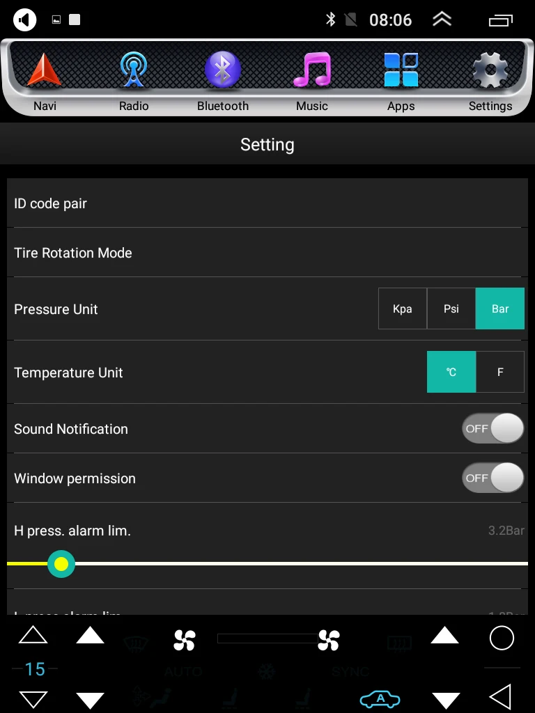 USB Android TPMS монитор давления в шинах/Android навигационная система контроля давления в шинах/Беспроводная передача TPMS