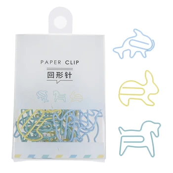 

12Pcs/lot Animal Bookmark Planner Paper Clip Metal Material Bookmarks for Book Stationery School Office Supplies