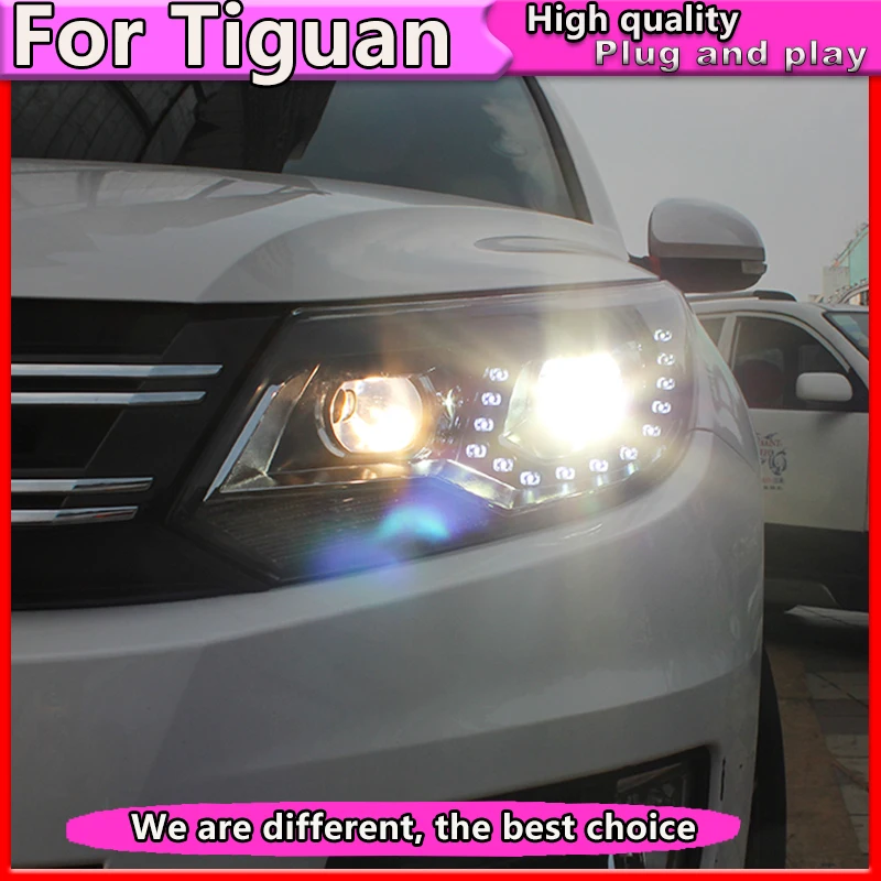 Автомобильный Стайлинг для VW 2013 2016 Tiguan фары Новый светодиодный ная фара DRL линза
