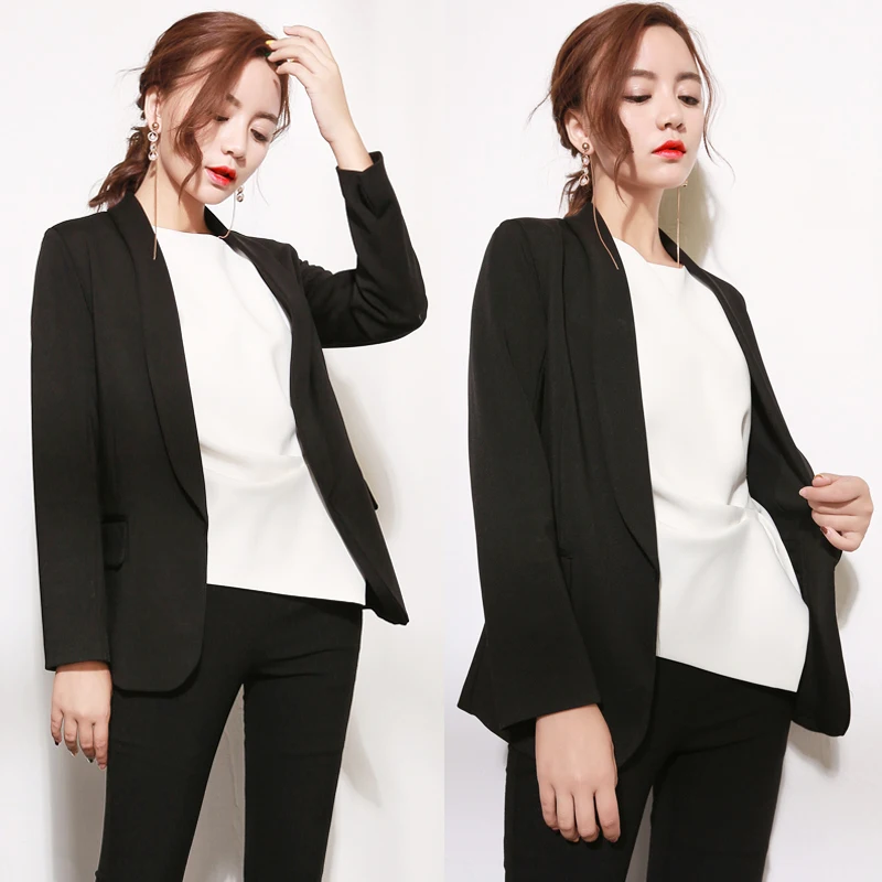 

Women's suits seven-point sleeves green fruit collar long-sleeved suit jacket female temperament commuter casual suit jacket