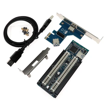 

PCI-e 1x 4x 8x 16x to Dual PCI slots adapter pci express converter external pci slot card