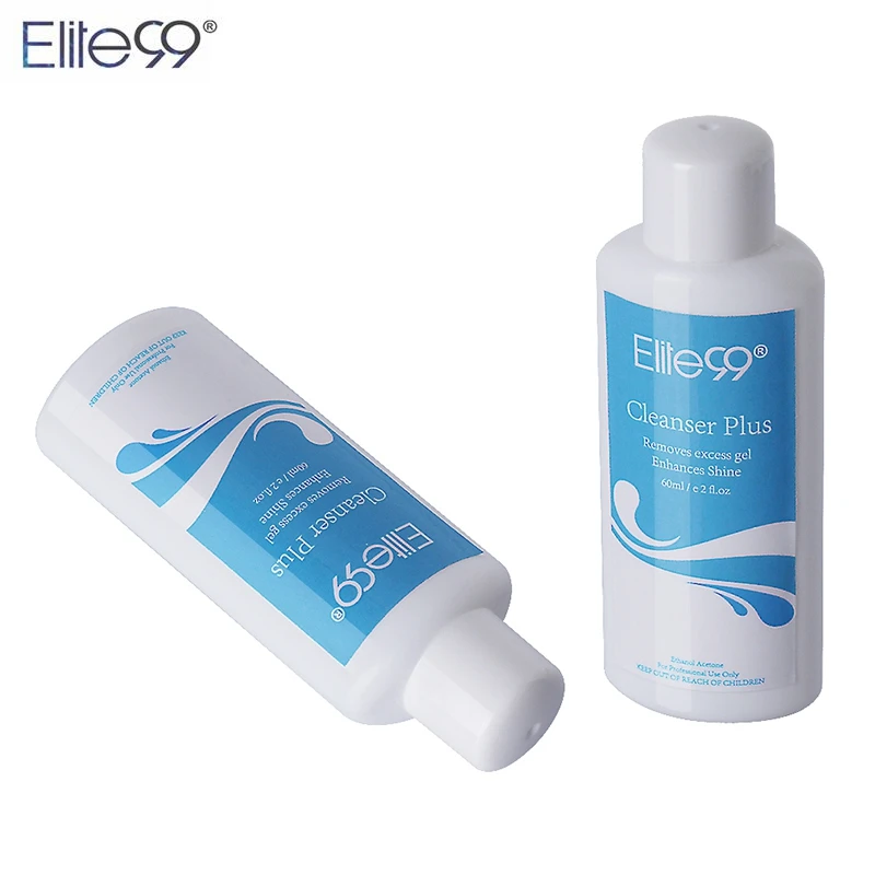 

Elite99 UV Gel Cleanser Nail Gel Clean Tip Clean Plus Enhance Shining Effect After Professional UV Gel Nail Polish Cleanser 60ML