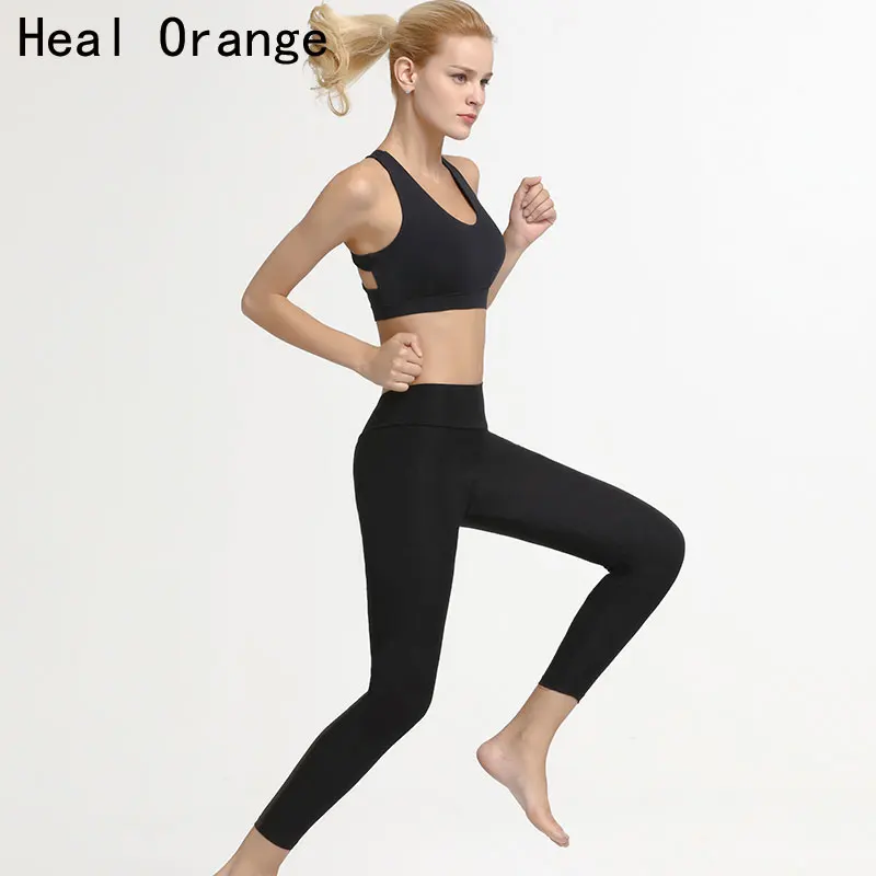 Anti-Sweat Sports Bra Tops Women Cropped Athletic Vest Strappy Yoga Top High Support Push Up Runing Bras Gym Clothing Underwear