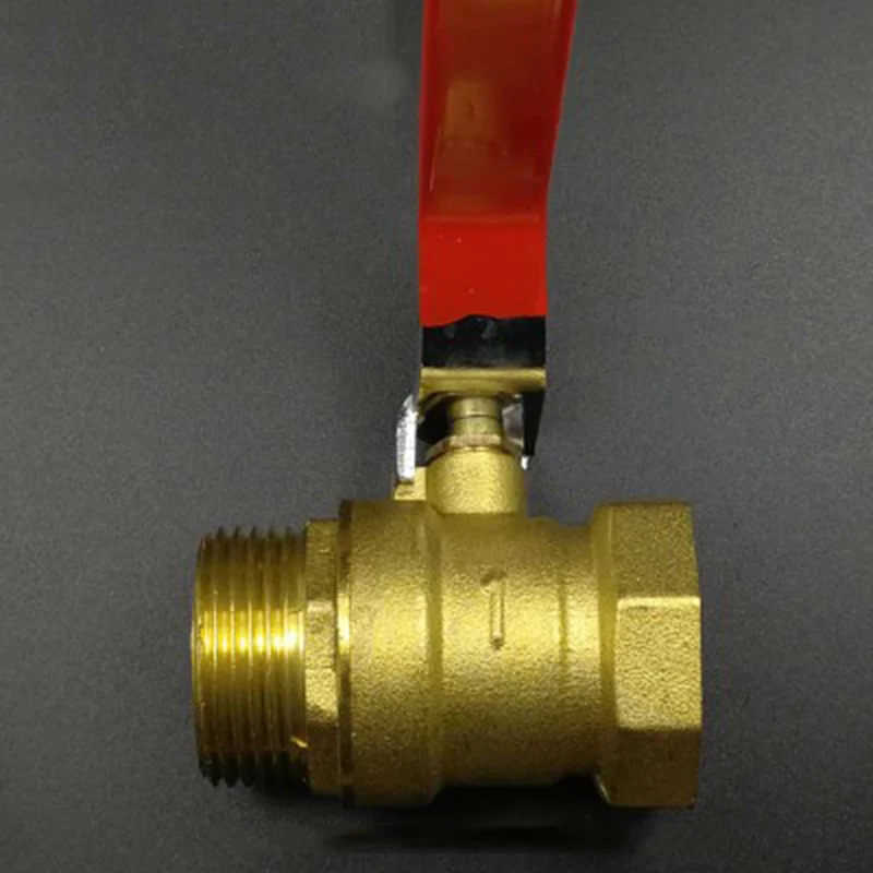 " BSP Female x 1" BSP Male Thread двухсторонний латунный запорный шаровой клапан для воды, масла, воздуха
