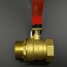 " BSP Female x 1" BSP Male Thread двухсторонний латунный запорный шаровой клапан для воды, масла, воздуха