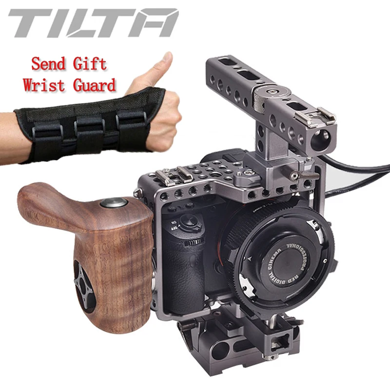 Tilta A7 Rig A7S A7S2 A7R A7R2 Rig Cage + Baseplate + Wooden Handle + Top Handle For SONY A7 series camera Film shooting