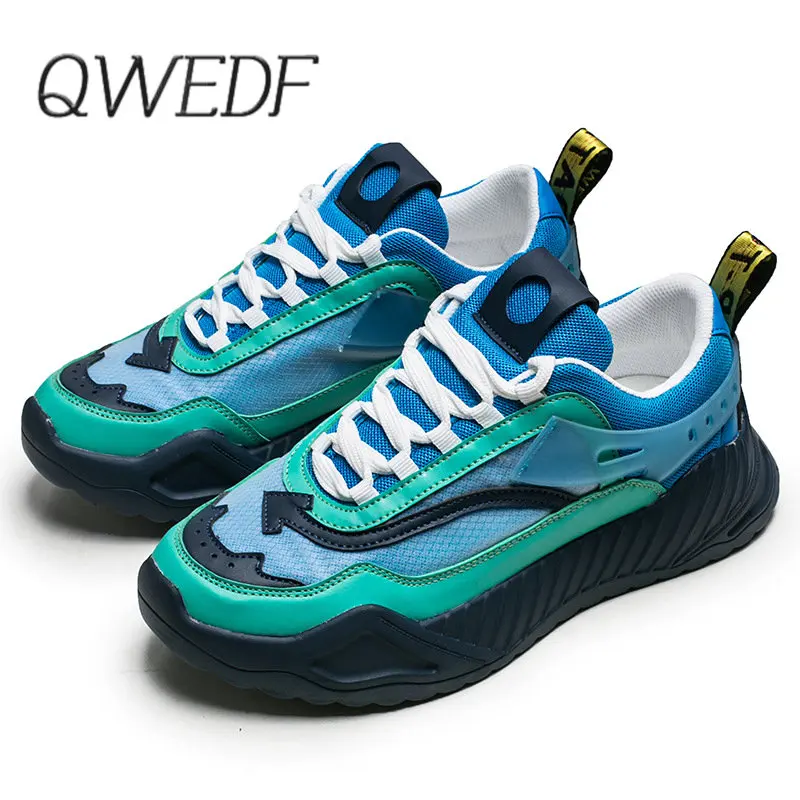 

QWEDF 2019 new summer Korean version of breathable wild running shoes trend men's tide shoes YN-33