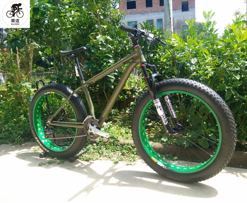 Cheap Kalosse DIY color Snow bike mountain bicycle 21/24/27/30 speed 26*4.0 inch tires Beach bike 0 Cheap Kalosse DIY color Snow bike mountain bicycle 21/24/27/30 speed 26*4.0 inch tires Beach bike 0