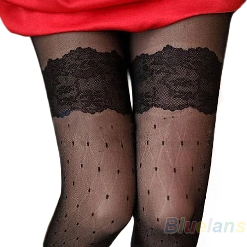 Hot Dot Cut Sexy sheer Lace Pantyhose Stockings Tights Slim 8M5R | Женская одежда