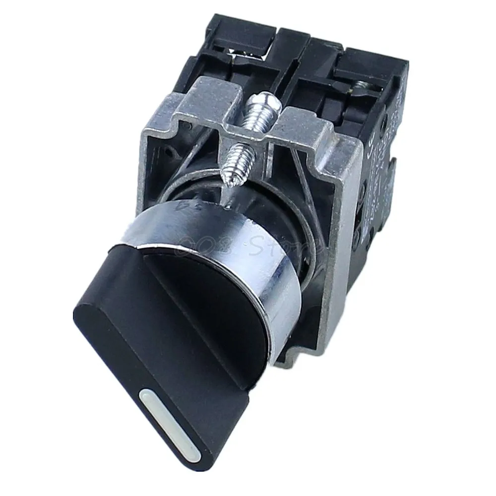 1 шт. 22 мм фиксации 2 нет 3-позиционный поворотный переключатель и светоэлектрический переключатель ZB2-BE101C черный XB2-BD33