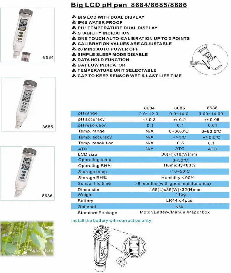 PH-Temperature-pen-Meter-AZ8685-AZ8686