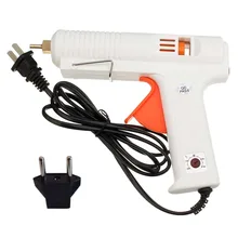 120 W 100-240 V Blanco Calefacción Hot Melt Pegamento Pistola Temperatura de Calefacción Eléctrica Herramienta Para Diámetro 10.8-11.8mm Palos