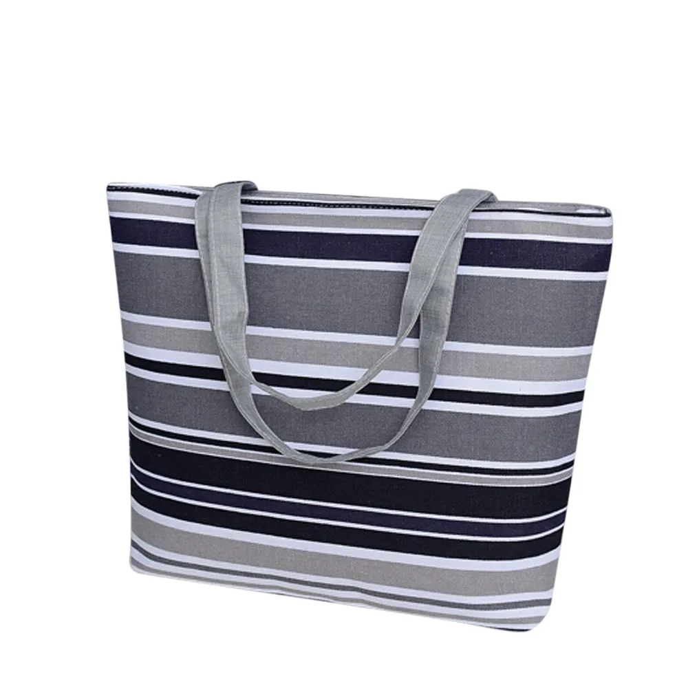 

Hot 2018 Beach Bag Women Summer Female Handbags Shoulder Bags Classical Canvas Tote Bag School Shopping Women Handbags F318