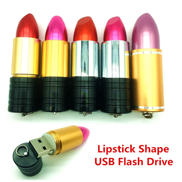 USB флеш накопитель в форме помады 4 ГБ 8 16 32 64 ГБ|usb stick|gifts for girlsflash drive |