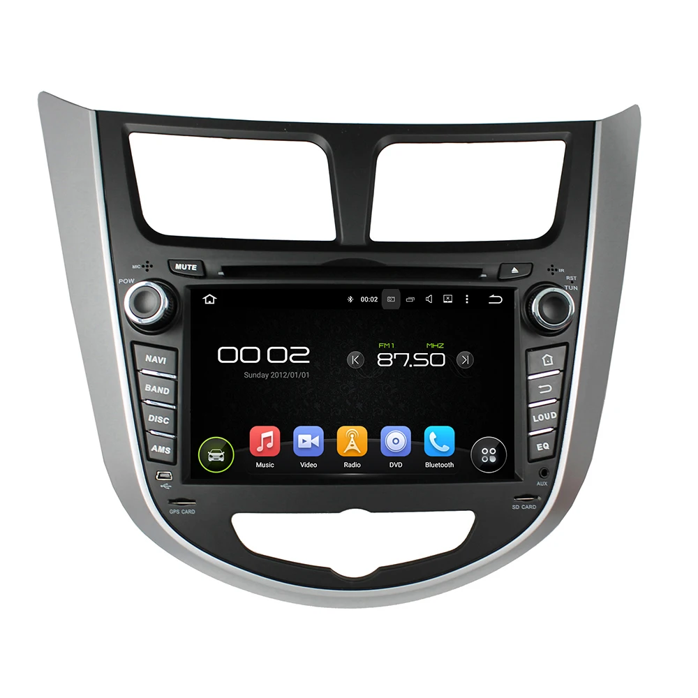 Discount Navirider CAR DVD Android 8.0.0 8-core touch screen car stereo for Hyundai Verna /Accent /Solaris 2011+DVR multimedia headunit 3