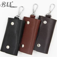 BXX сумка/ унисекс кошелек чехол для ключей сплошной цвет личи зернистый ключ посылка цилиндрическая форма Досуг PU ключ посылка ZC655