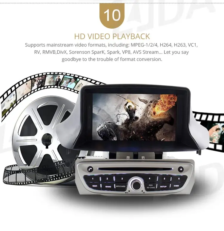 LJDA 7 дюймов 1 Din Android 10,0 автомобильный dvd-плеер для Megane 3 Fluence 2009- wifi gps радио мультимедиа Руль Стерео ips